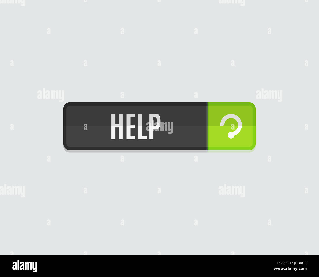 Help web button, modern flat design. Website template Stock Photo - Alamy