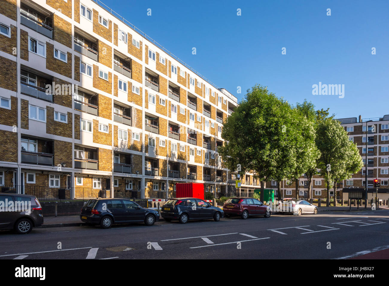 Social housing in Globe Town, Cambridge Heath Road, Bethnal Green, Tower Hamlets, East London, UK Stock Photo
