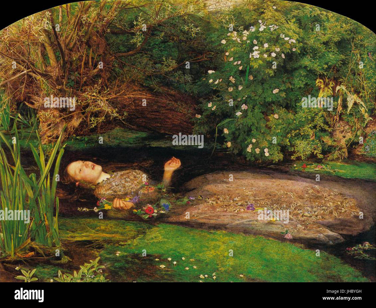 John Everett Millais - Ophelia - WGA15685 Stock Photo