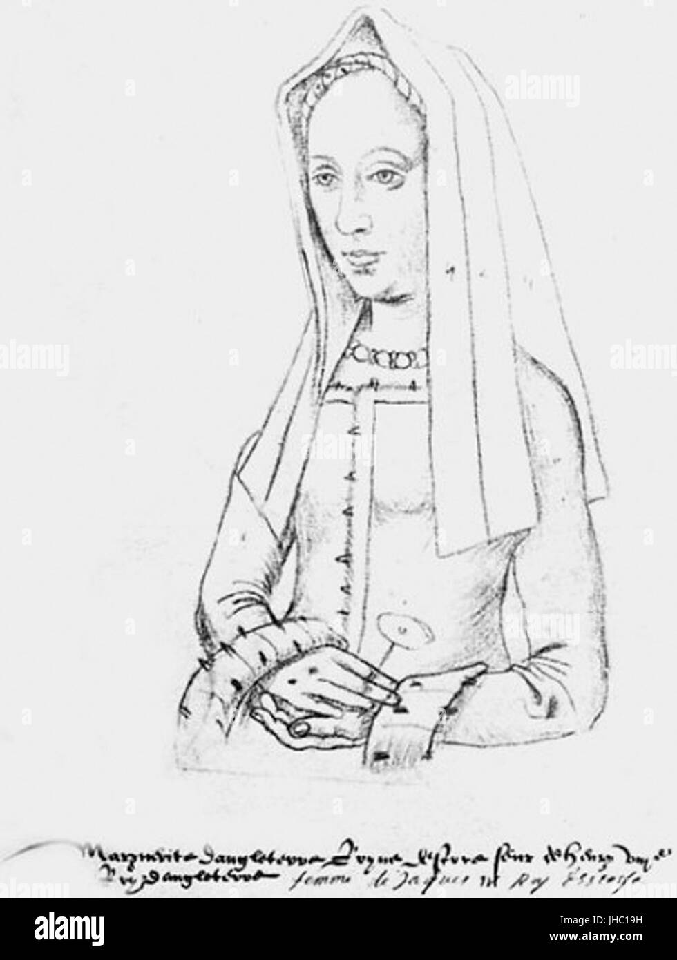 Margaret Tudor Sketch Stock Photo - Alamy