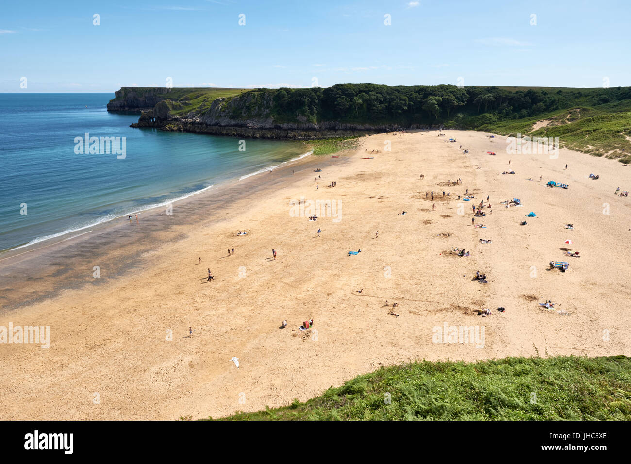 Barafundle Beach,Bay near Stackpole,Pembrokeshire,Wales,U.K Stock Photo ...
