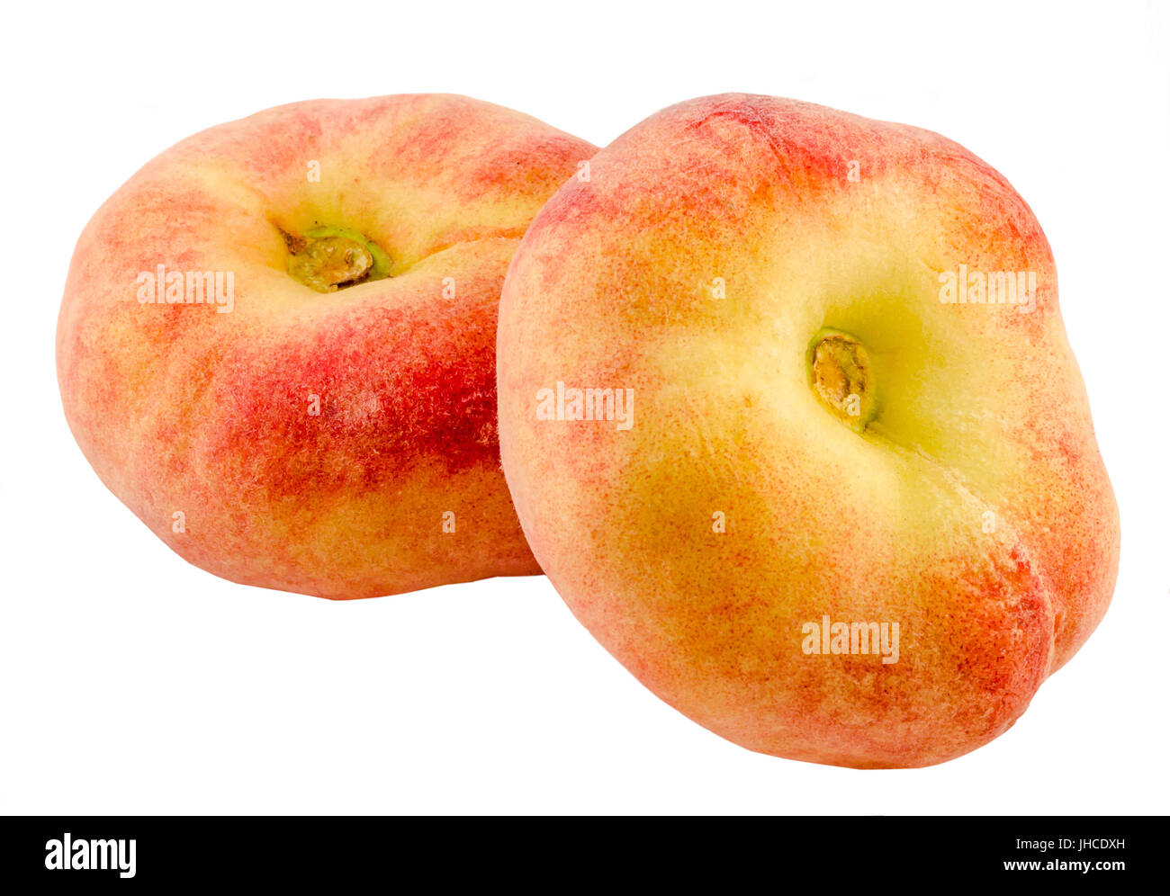 Saturn peaches, also known as Donut (Doughnut) peaches, are a variety