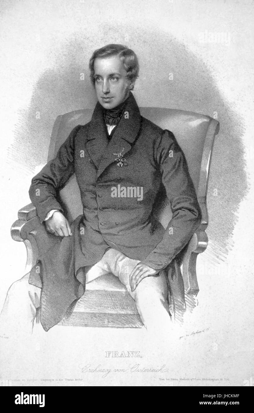 Erzherzog Franz Karl 1827 Litho Stock Photo - Alamy