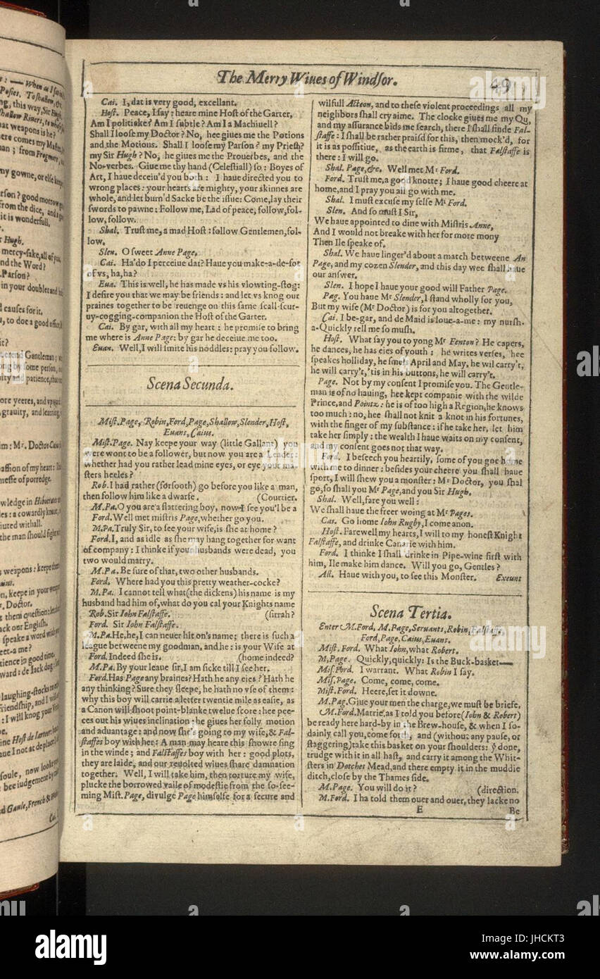 Shakespeare Paper Shakespeare first folio importance hi-res stock photography and images ...