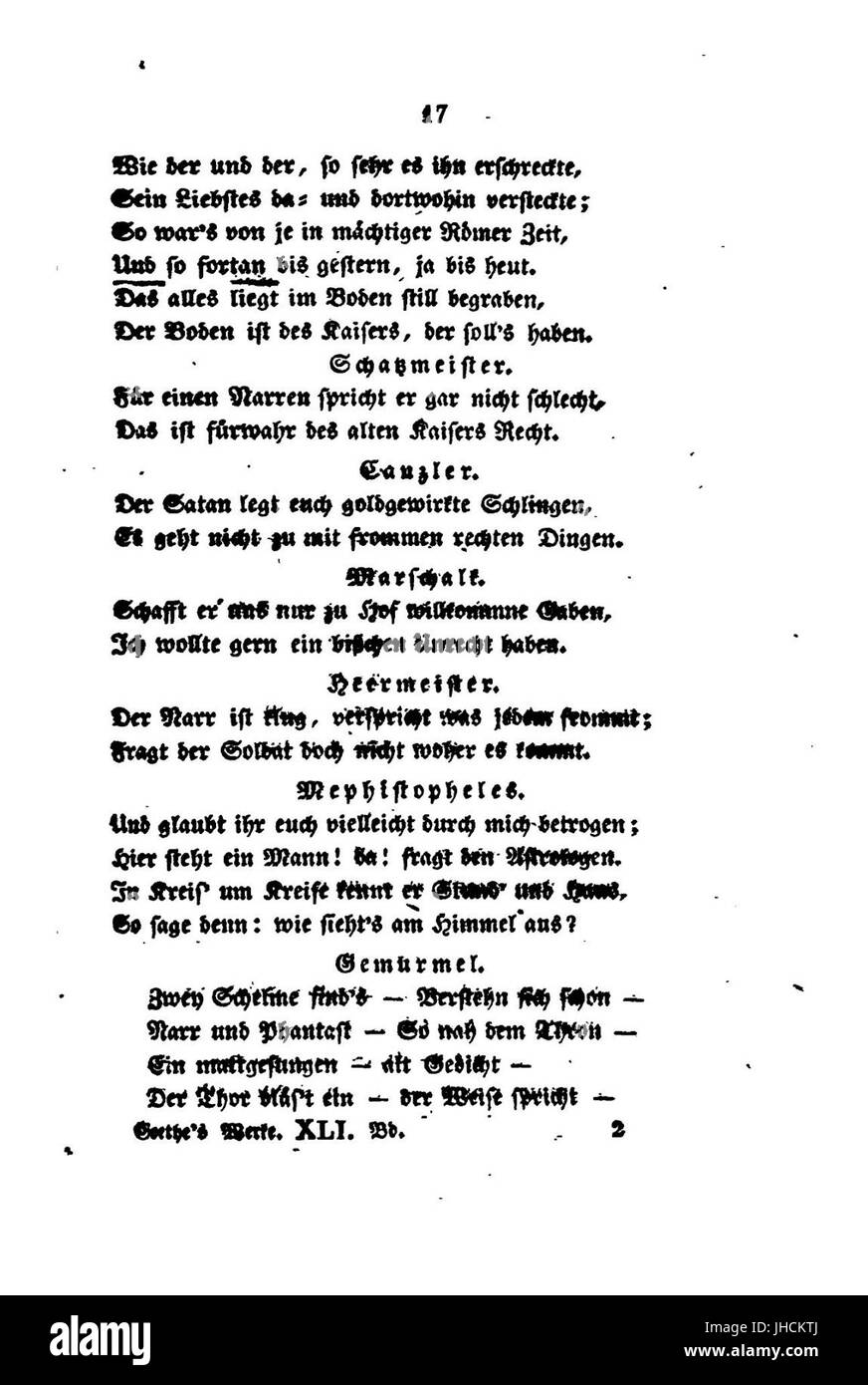 Faust II (Goethe) 017 Stock Photo Alamy