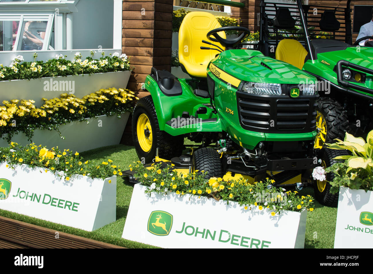 Farm tractor and truck at the Chelsie Flower Show London John Deere