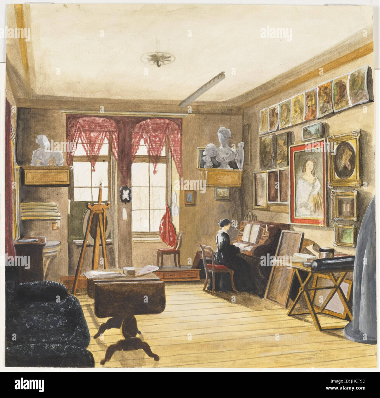 Karl Wilhelm Streckfuss Artist's Studio in Berlin Stock Photo Alamy