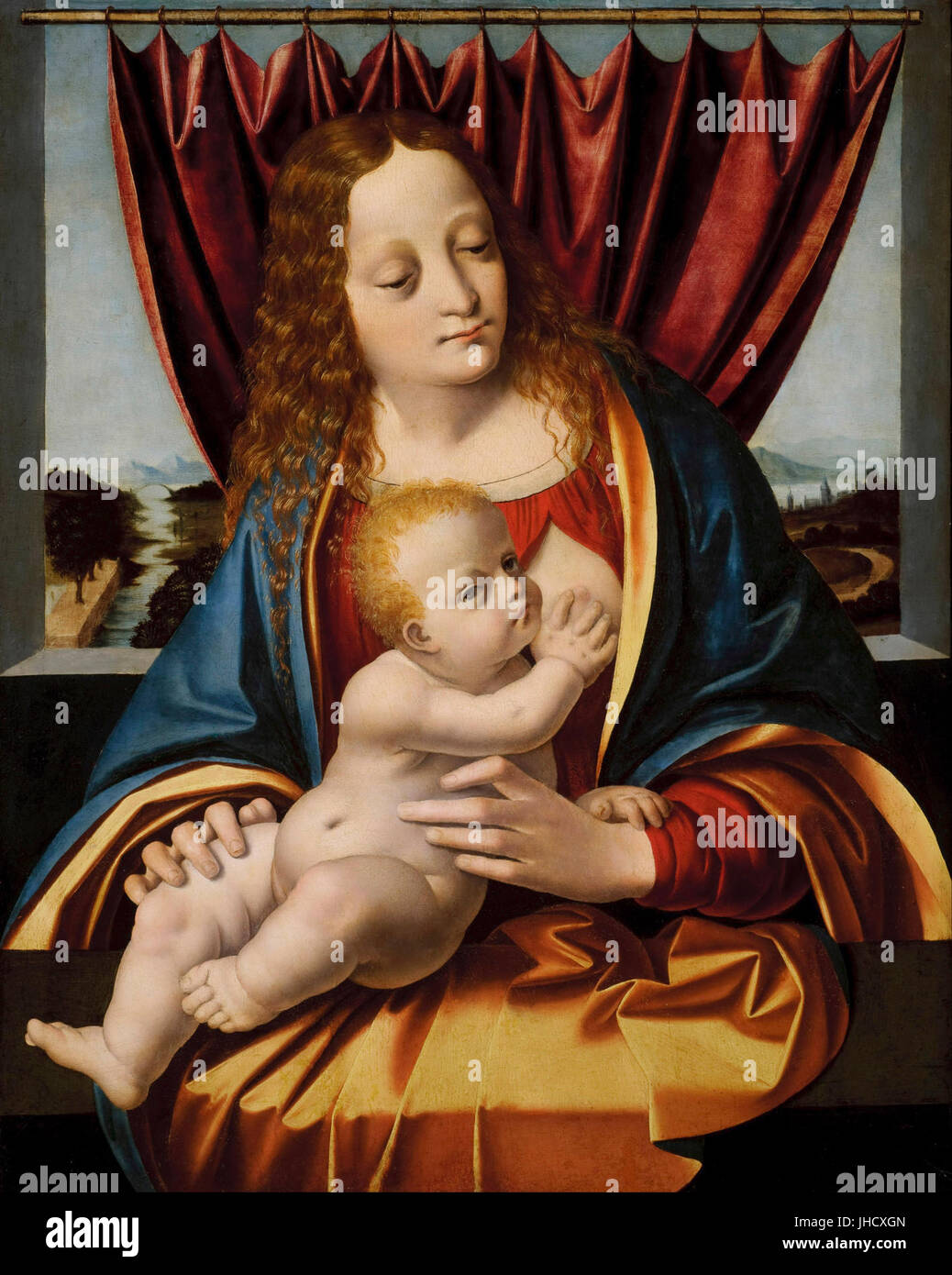 Marco d' Oggiono Madonna and Child Stock Photo Alamy