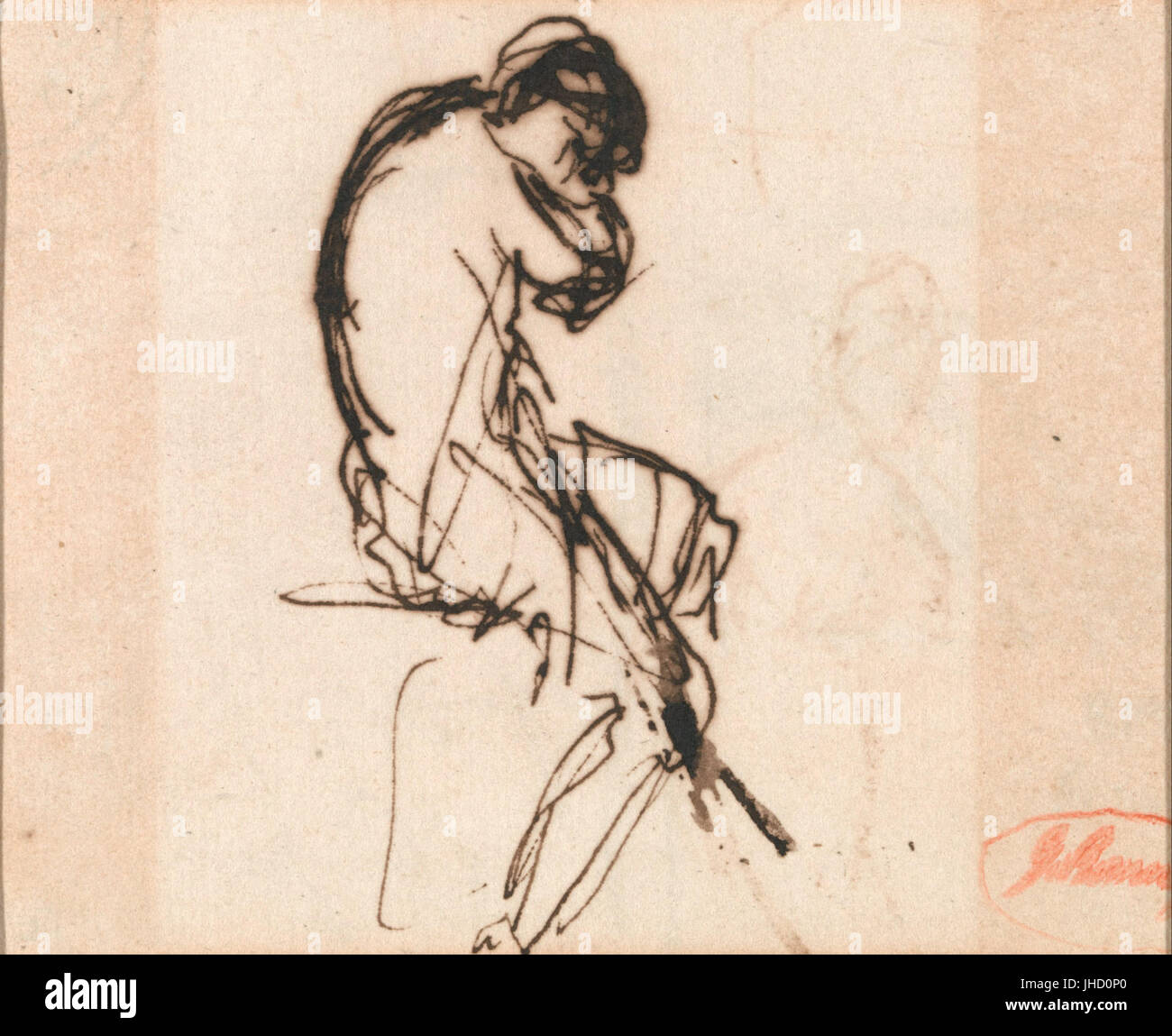 The draped seated woman hi-res stock photography and images - Alamy