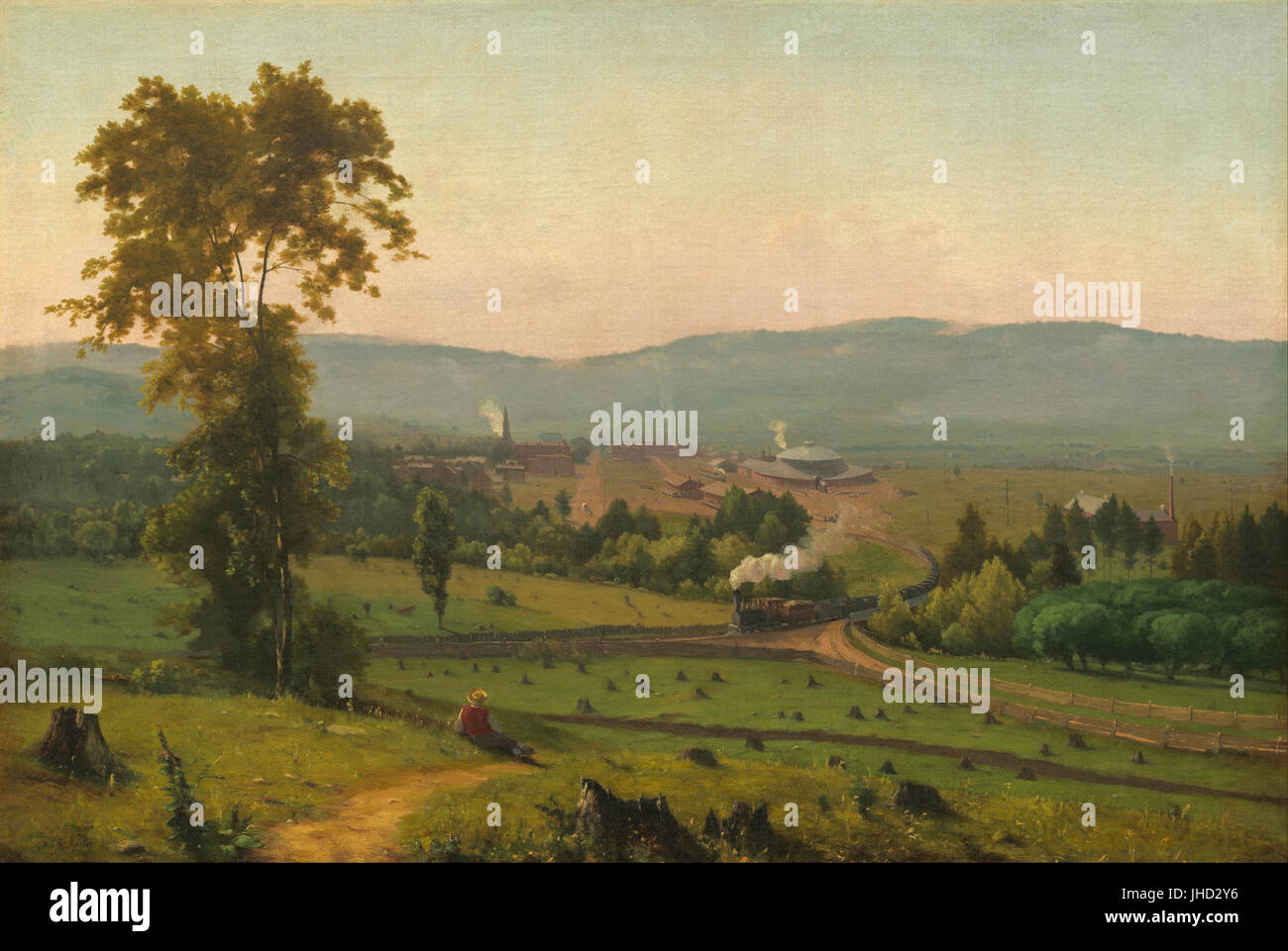 George Inness - The Lackawanna Valley - Stock Photo