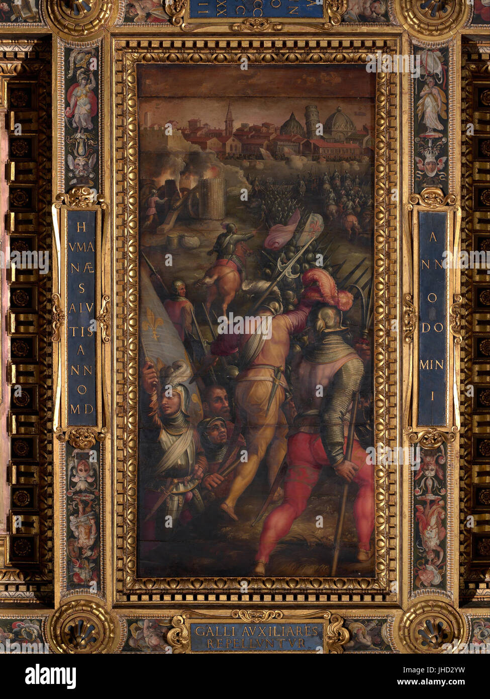 Giorgio Vasari - Battle of Barbagianni, nearby Pisa - Stock Photo