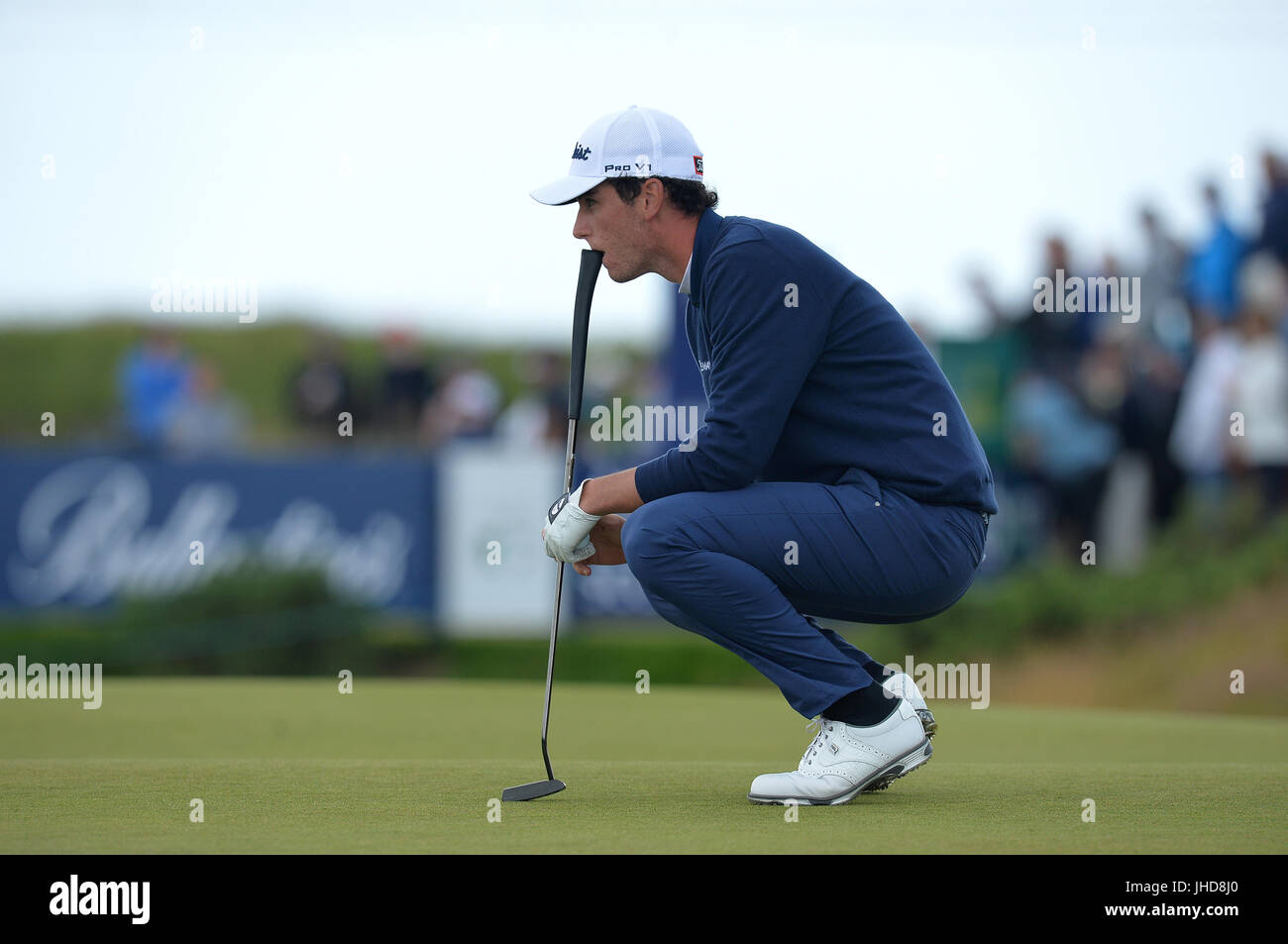 Paratore Inlet Italy's Renato Paratore looks over his putt at the 8th green during day ...