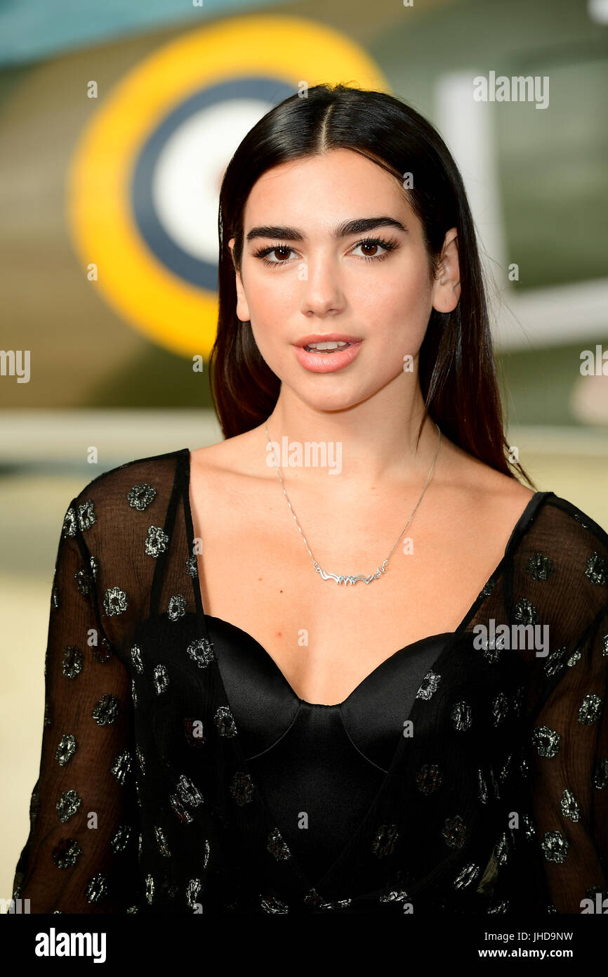 Dua Lipa attending the Dunkirk world premiere at the Odeon Leicester