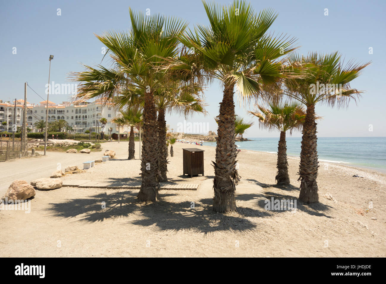 The shower and foot washing facilities on the public beach, El Playazo, In  Nerja, Costa Del Sol, Spain Stock Photo - Alamy, image size:1300x956