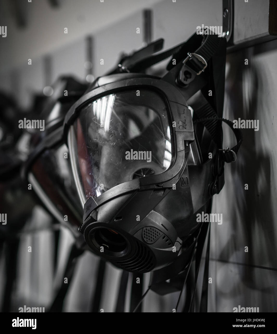 Fire fighting equipment used for fire drills and fire fighting Stock