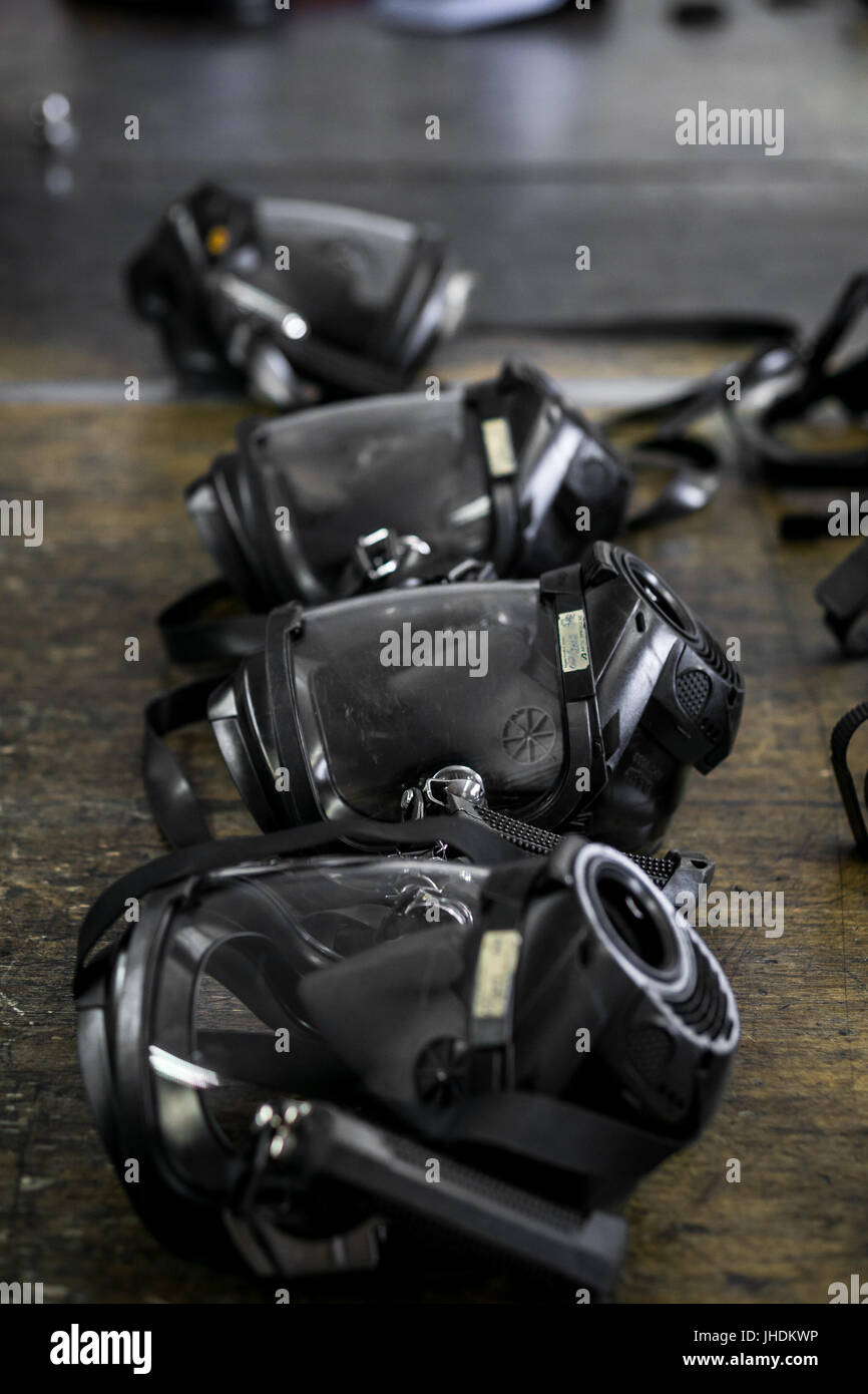 Fire fighting equipment used for fire drills and fire fighting Stock