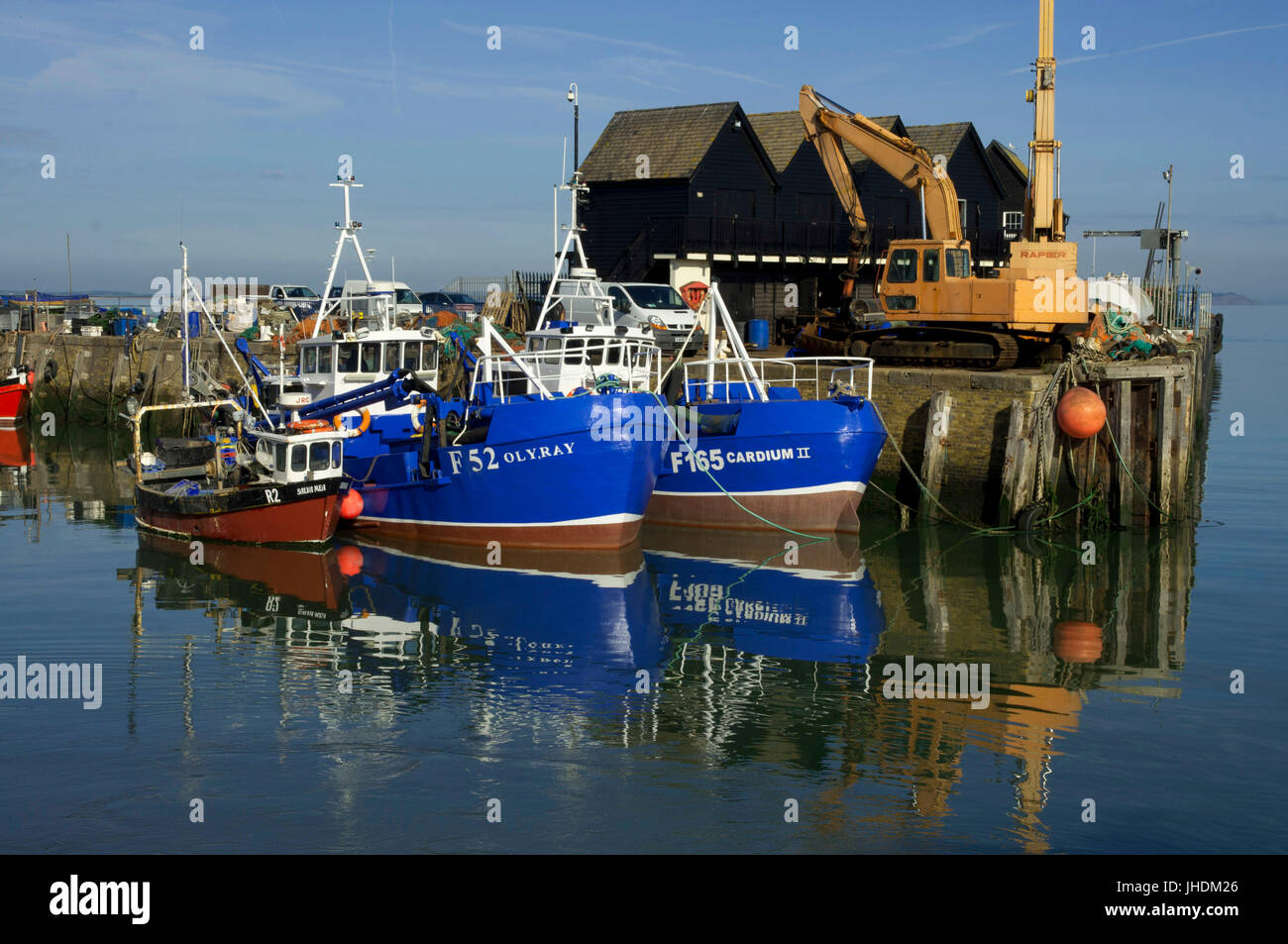 Whitstable Harbour Stock Photo