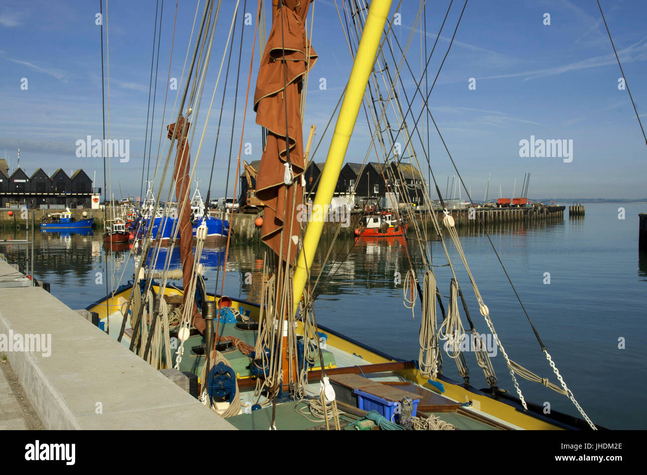 Whitstable Harbour Stock Photo