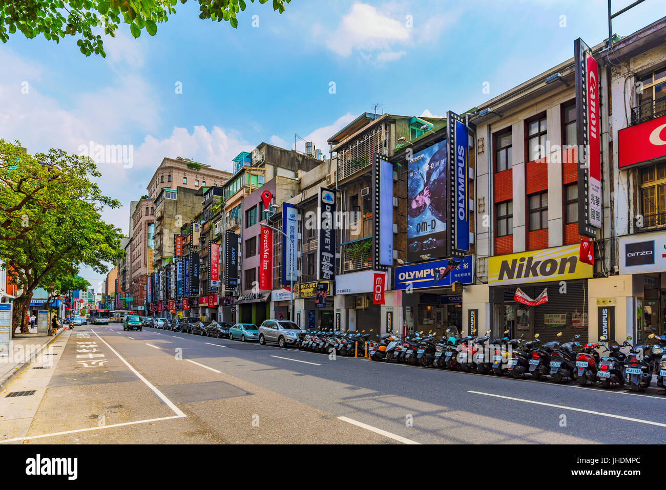 TAIPEI, TAIWAN JUNE 09 This is the camera street where people come