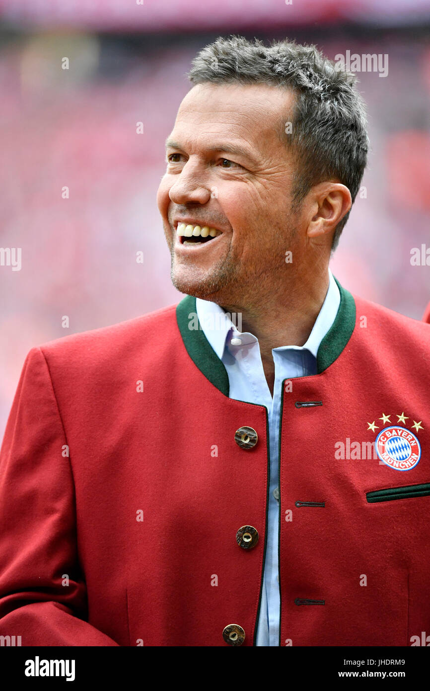 Lothar Matthäus, portrait, German football championship, Allianz Arena, Munich, Bavaria, Germany Stock Photo