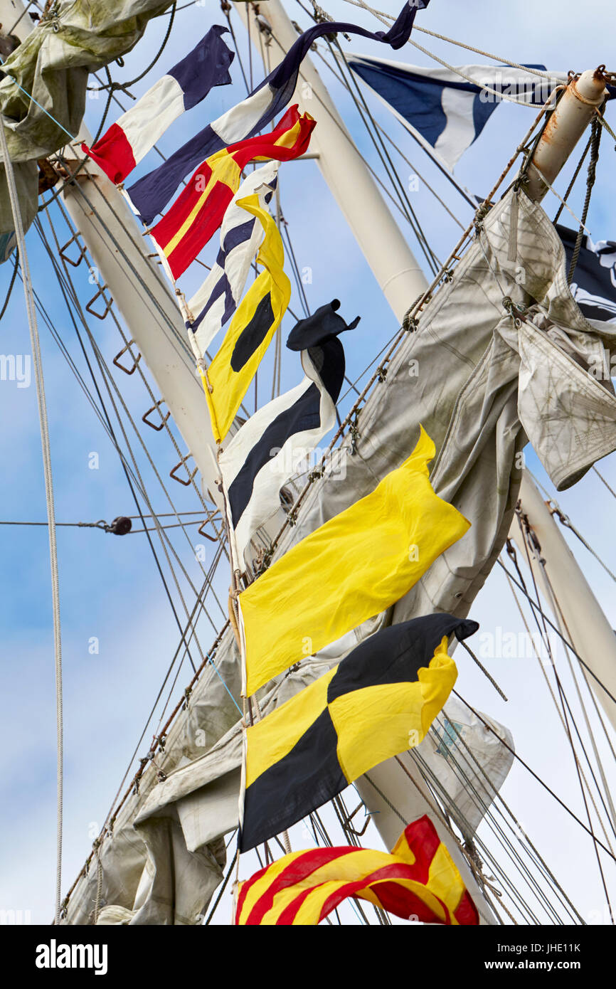 Ship with flags hires stock photography and images Alamy