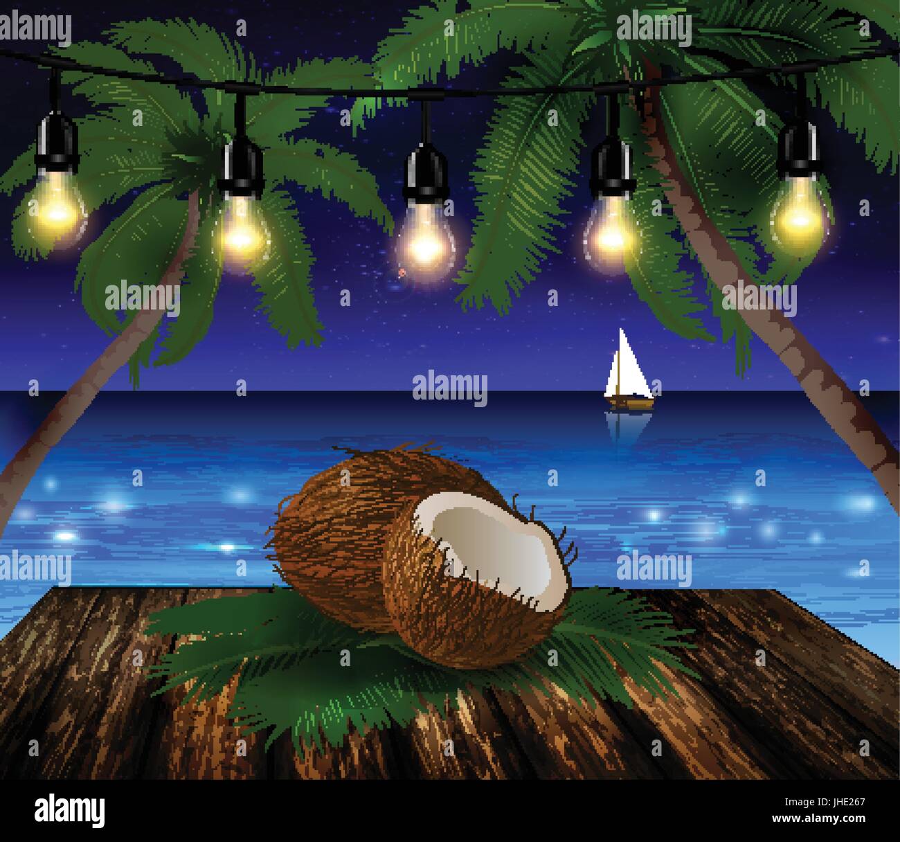 tropical vector background Stock Vector Image & Art - Alamy