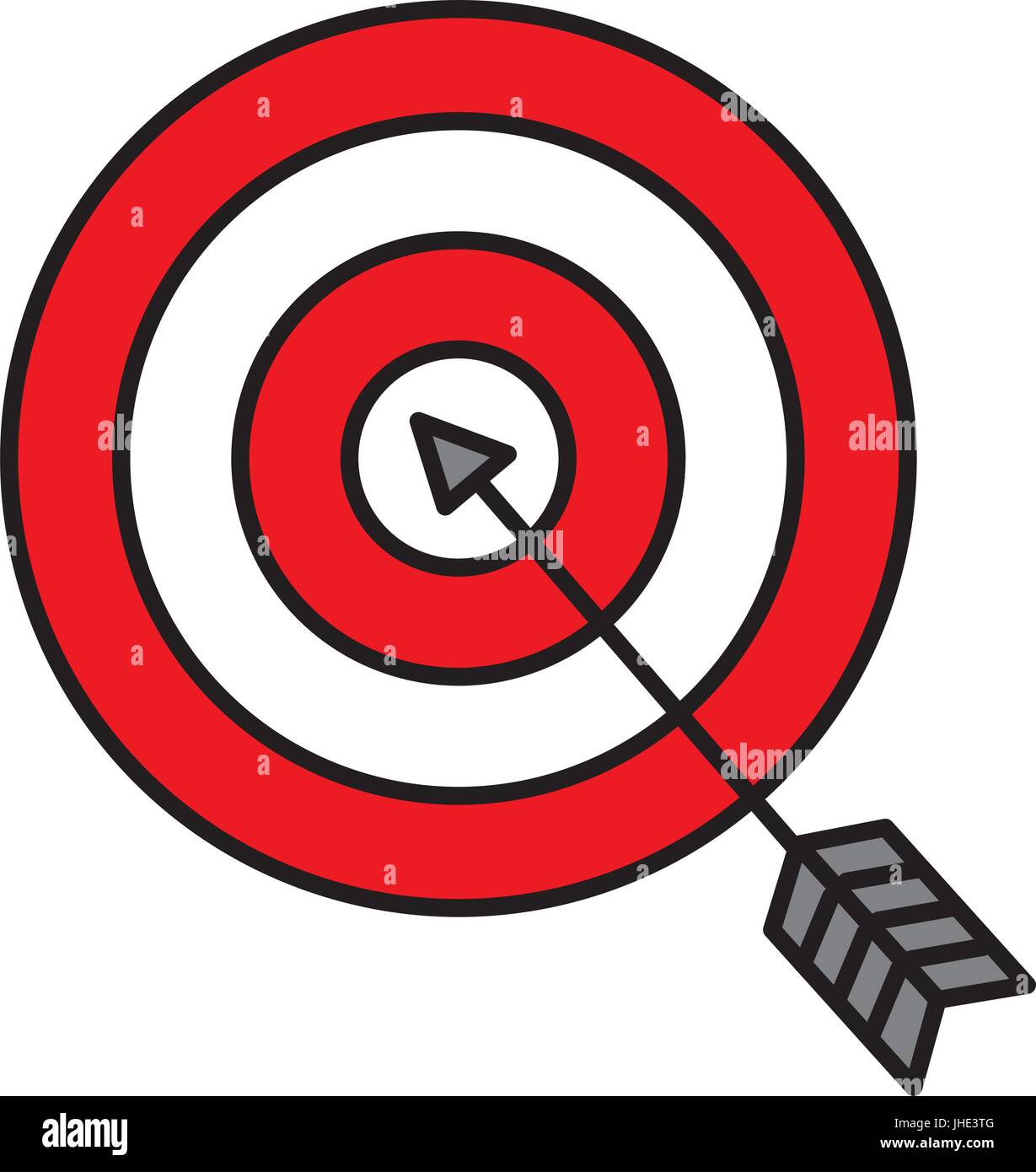 target with arrow icon vector illustration design Stock Vector Image ...