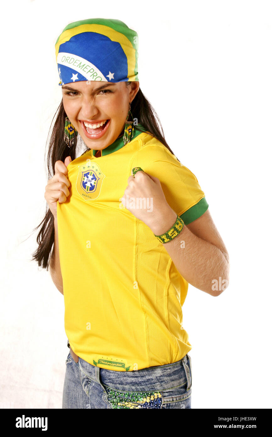 Brazil girl football hi-res stock photography and images - Alamy