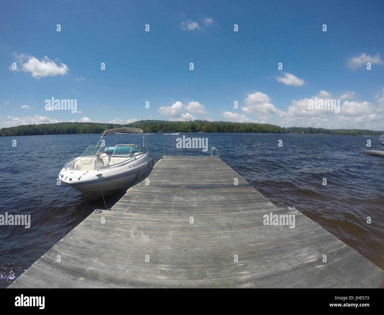 Days on the Lake, Otis Reservoir, MA Stock Photo Alamy