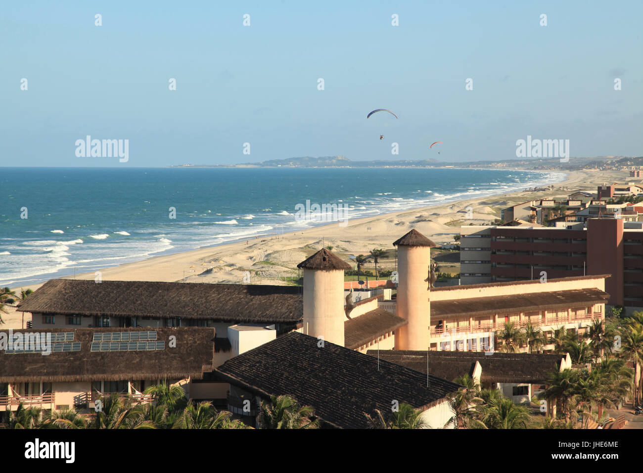 Beach, Port Dunes, Beach Park, City, Capital, Fortaleza, Ceará, Brazil. Stock Photo