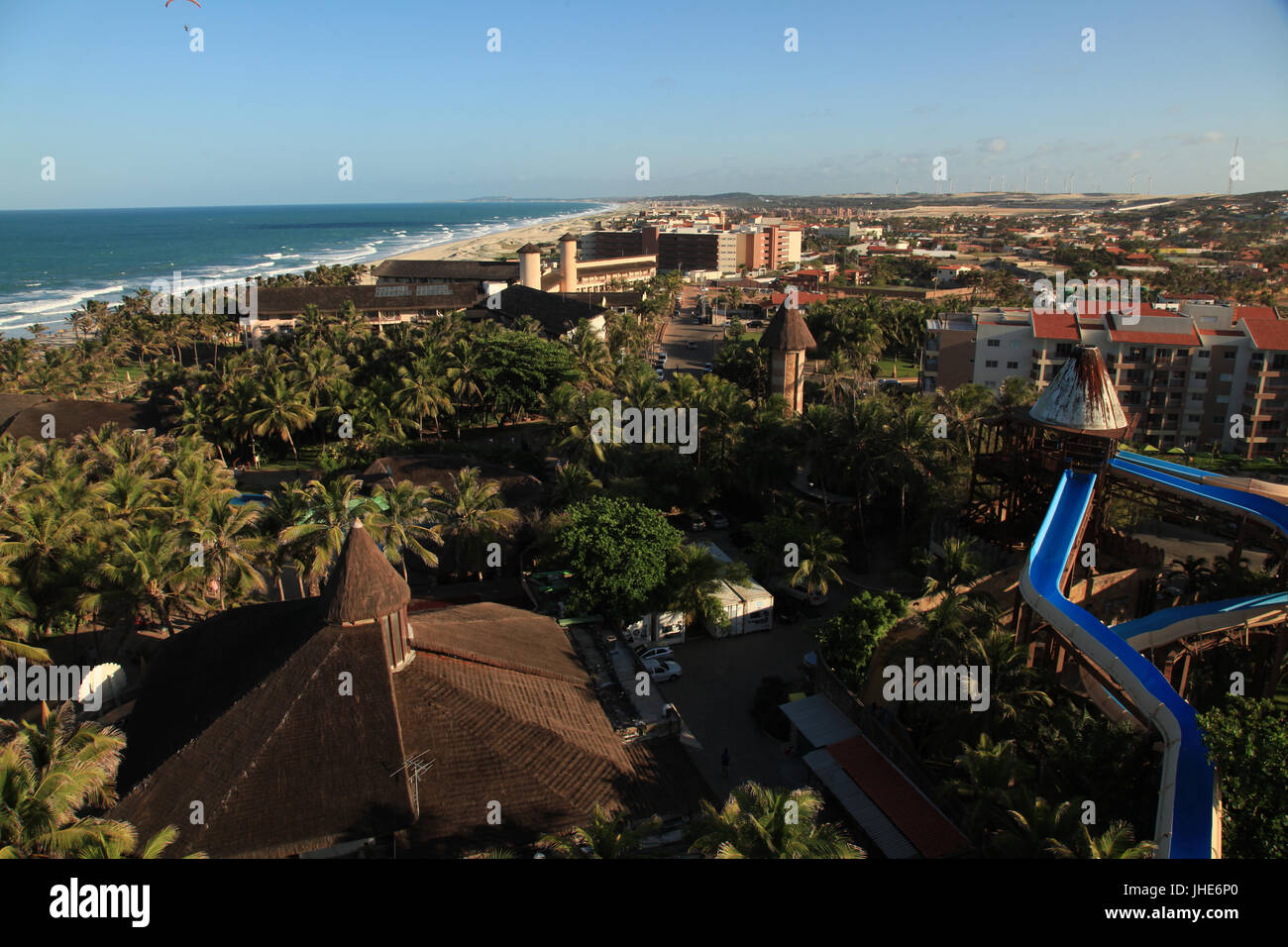 Beach, Port Dunes, Beach Park, City, Capital, Fortaleza, Ceará, Brazil. Stock Photo