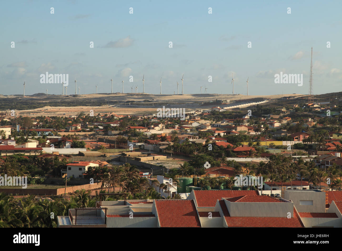 Wind, City, Capital, Fortaleza, Ceará, Brazil. Stock Photo