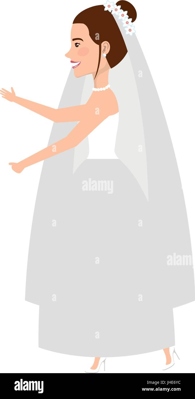 cute wife avatar character vector illustration design Stock Vector ...