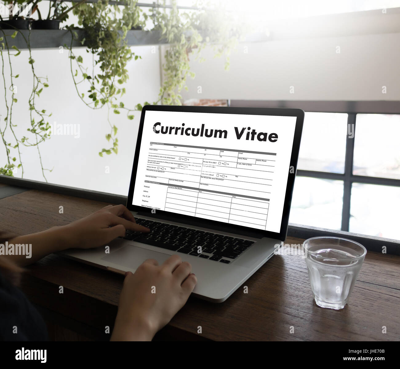 CV - Curriculum Vitae (Job interview concept with business CV resume