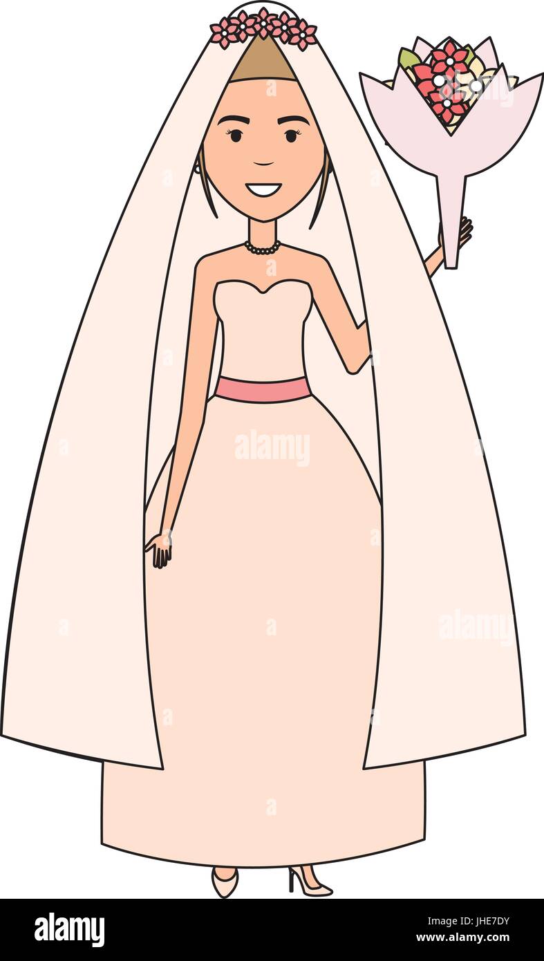 cute wife avatar character vector illustration design Stock Vector ...