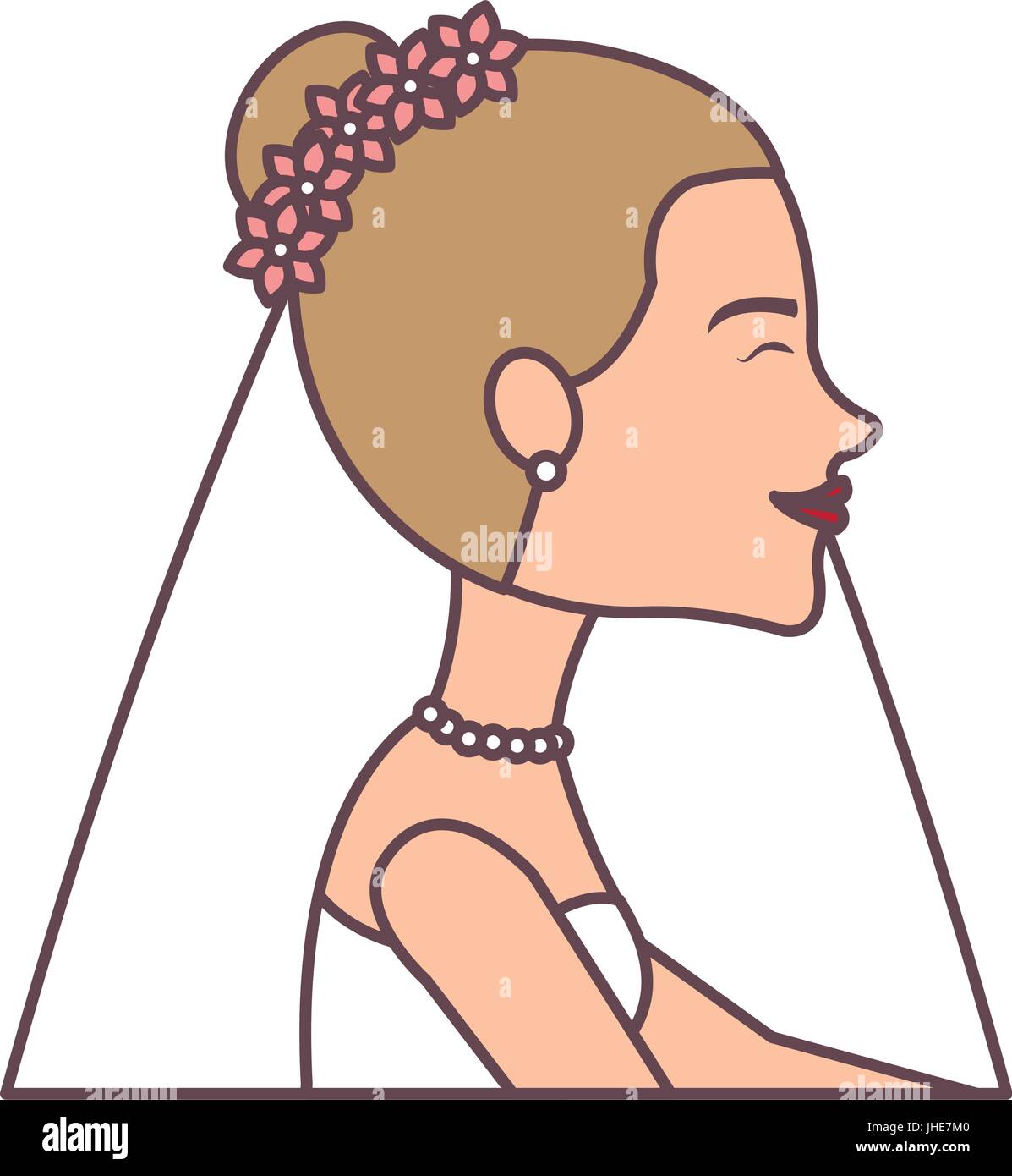 cute wife avatar character vector illustration design Stock Vector ...