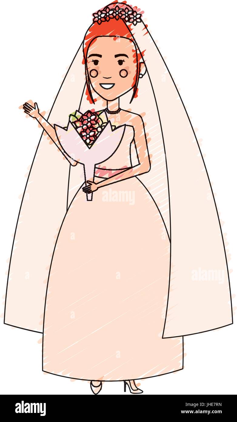 cute wife avatar character vector illustration design Stock Vector ...