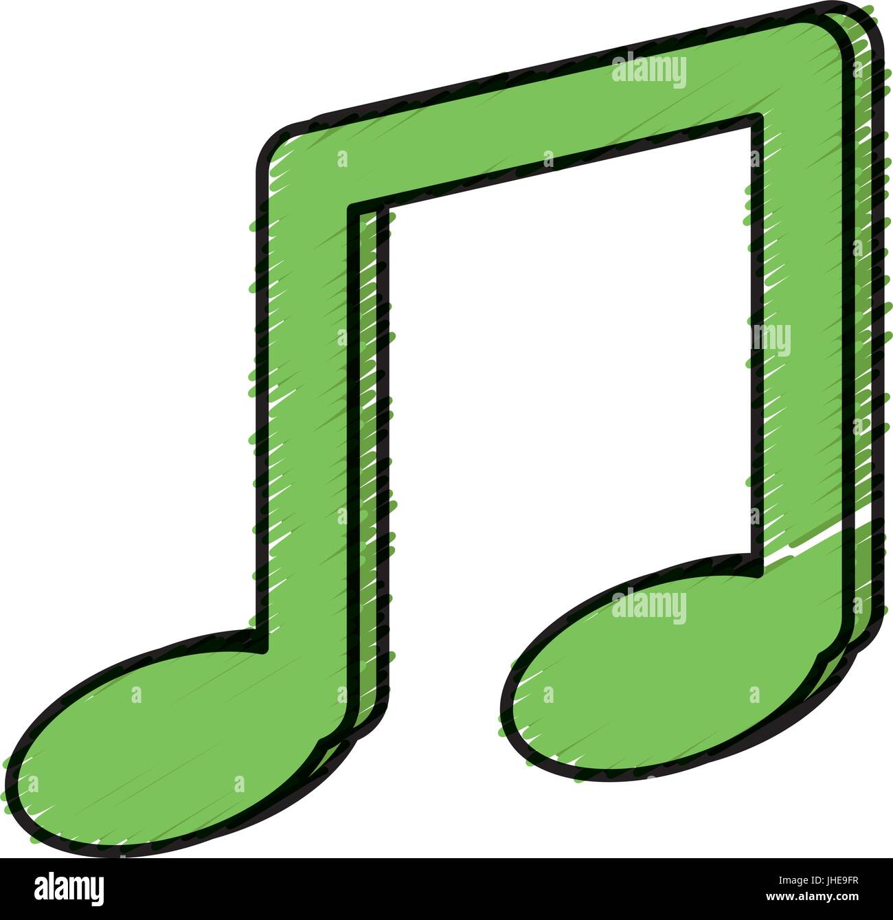 music note isolated icon vector illustration design Stock Vector Image ...