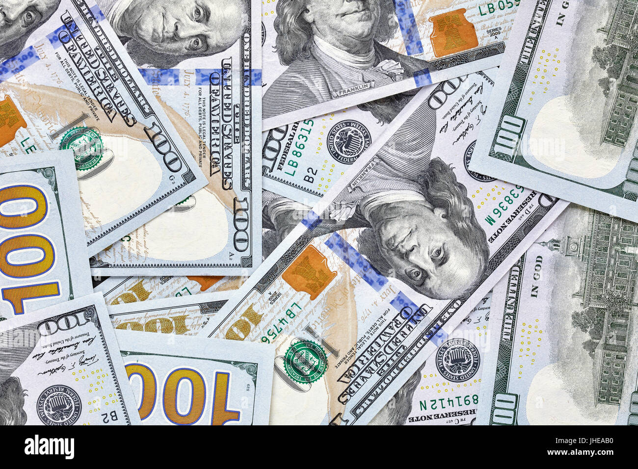 Close up picture of one hundred of dollar bills Stock Photo - Alamy