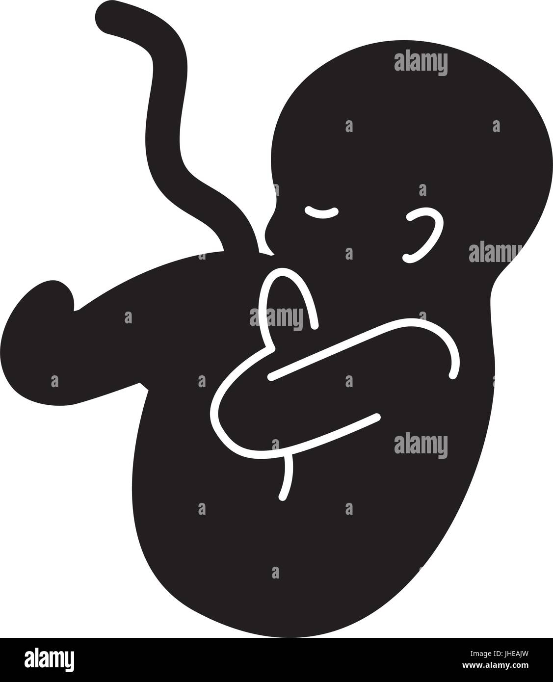 human fetus isolated icon Stock Vector Image & Art - Alamy