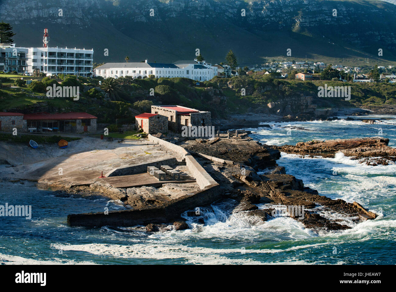 Hermanus and Walker Bay, Western Cape, South Africa Stock Photo