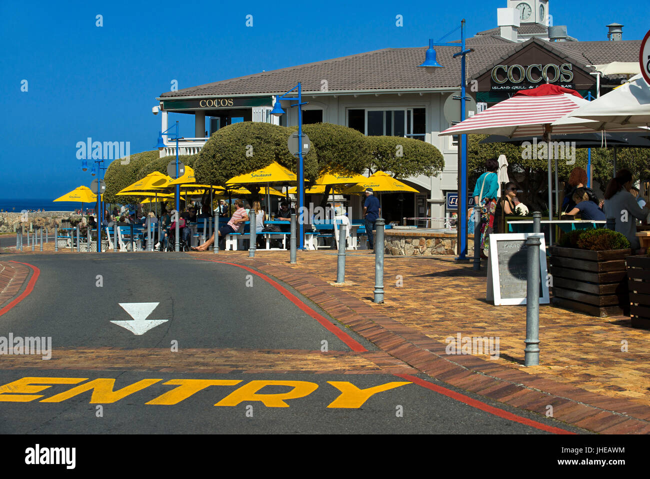 Hermanus town center, Western Cape, South Africa Stock Photo
