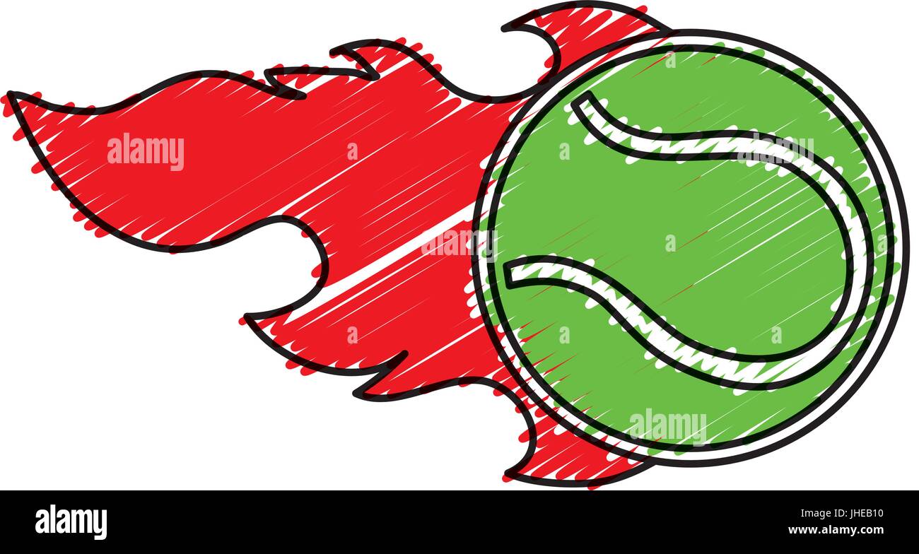 tennis ball sport icon vector illustration design Stock Vector Image ...