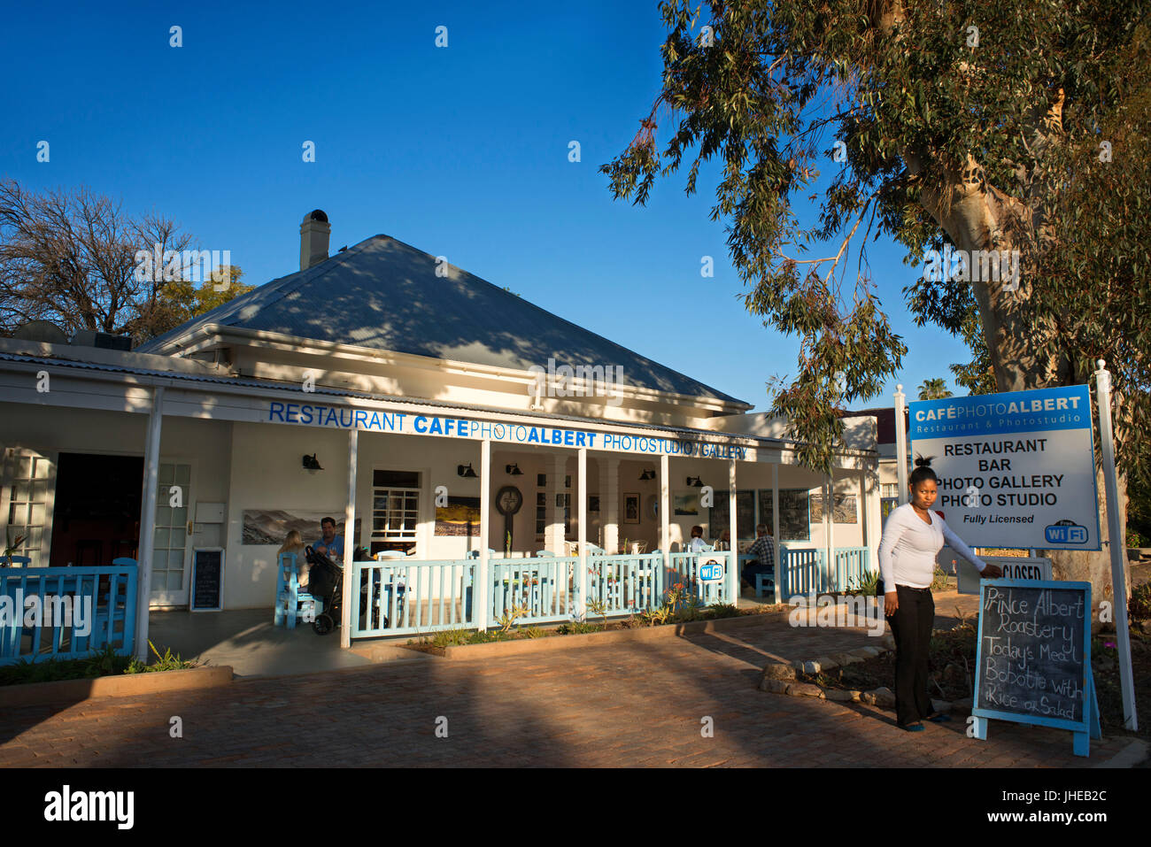 Restaurant and photostudio in Prince Albert, Karoo town, Little Karoo, South Africa, Africa Stock Photo