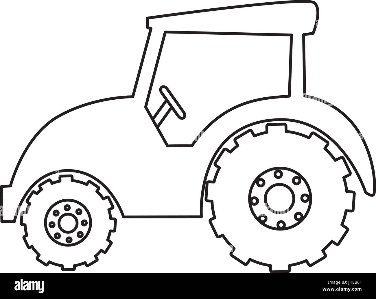 tractor farm isolated icon vector illustration design Stock Vector ...