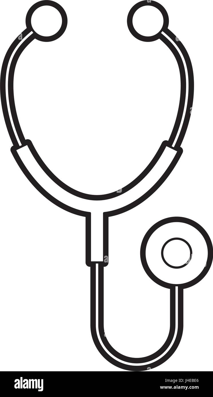 stethoscope medical isolated icon Stock Vector Image & Art - Alamy