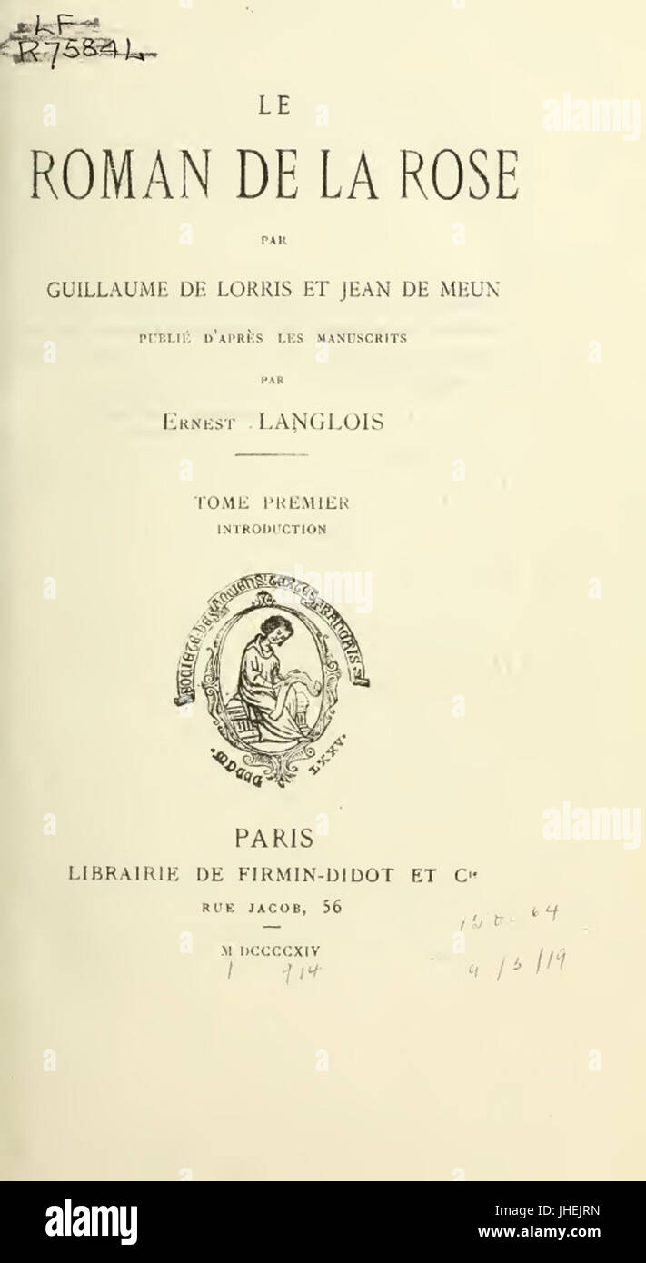 Roman de la rose manuscript hi-res stock photography and images - Alamy