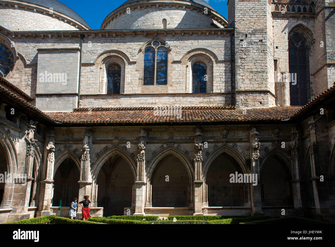 The Cathedral of St Etienne at Cahors, The Lot, France. Stock Photo