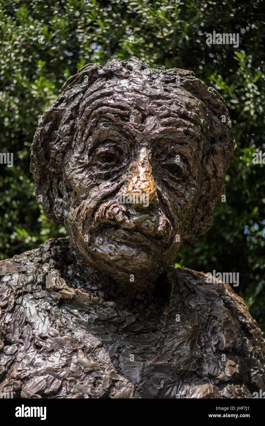 Statue of Albert Einstein in Washington DC Stock Photo