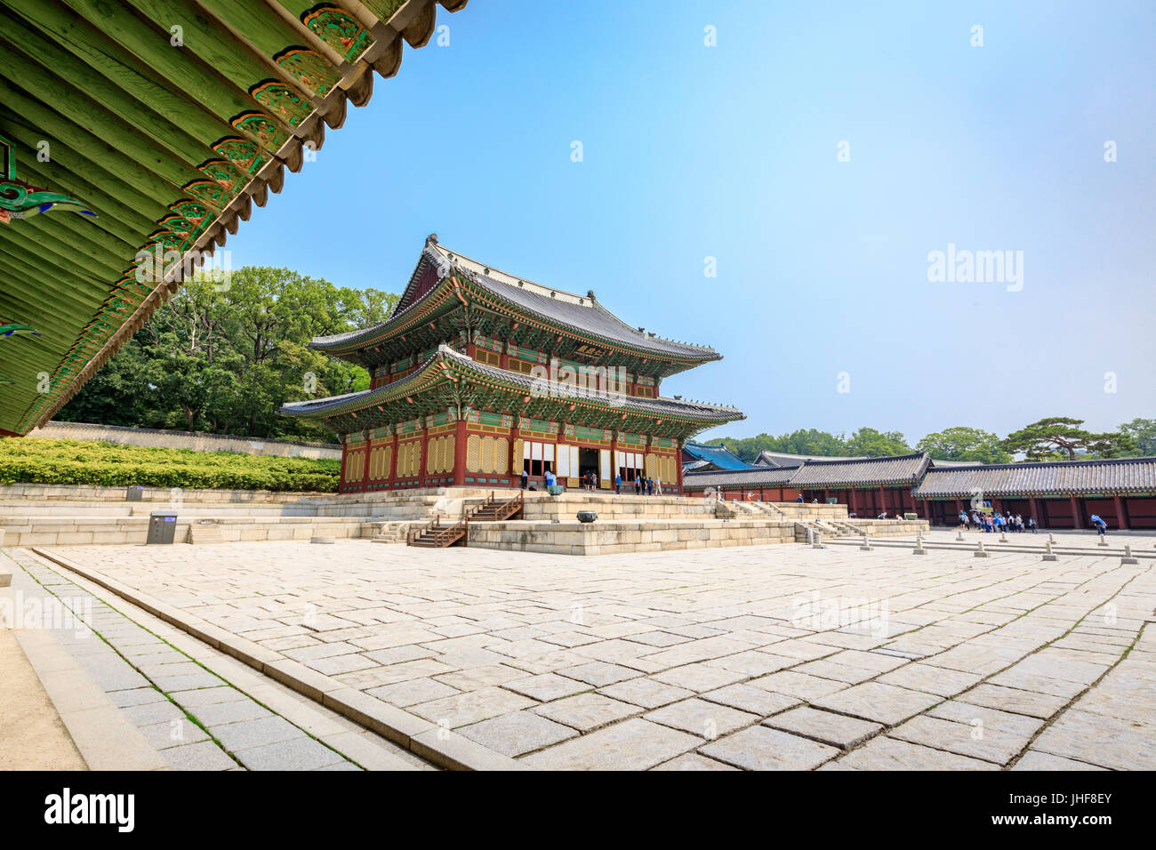 Changdeokgung Palace on Jun 17, 2017 in Seoul city, South Korea- Tour Destination Stock Photo